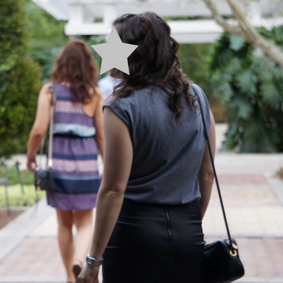 Banana Republic Gray and Black Skirt-Illusion Dress, size 4 - Picture 7 of 7